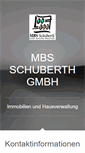 Mobile Screenshot of mbs-schuberth.de